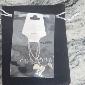 Silver Nana Heart Necklace